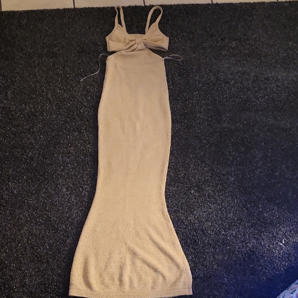 cult gaia Dresses & Skirts - Cult Gaia Beige Maxi Dress